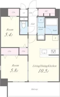 東京都荒川区東尾久3【マンション】の間取り