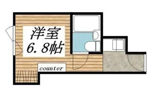 ウエストインパート18【1階】の間取り