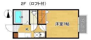 フラット42【2階】の間取り