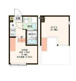 東京都練馬区東大泉4【アパート】の間取り