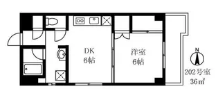 東京都中野区中央5【マンション】の間取り
