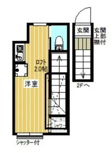 サークルハウス四つ木弐番館【2階】の間取り