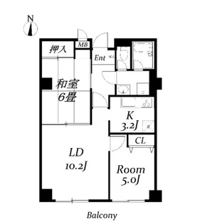 ティックハウス【4階】の間取り