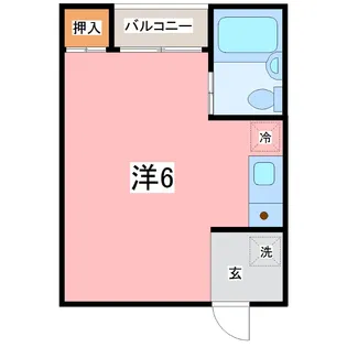 岩上ハイツ【2階】の間取り