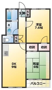 ヴィラ赤津【3階】の間取り