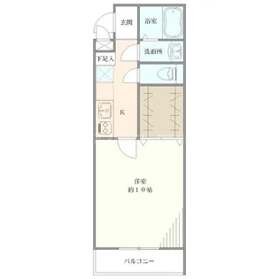 エトリエ紫竹山【1階】の間取り