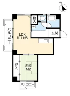 UR高森台【11階】の間取り