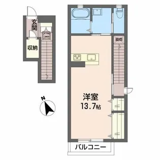 クオレールS【2階】の間取り