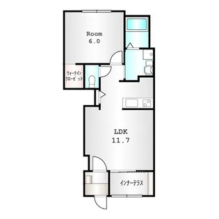 群馬県前橋市大利根町1【アパート】の間取り