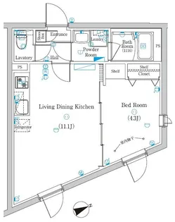 東京都世田谷区宮坂3【マンション】の間取り
