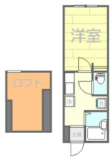アンソレイユ上大岡【1階】の間取り