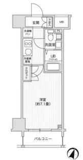 レジディア笹塚II【7階】の間取り