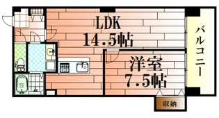 グランベール小倉駅前【4階】の間取り