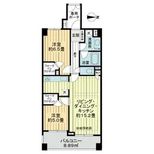 ライオンズシティ錦糸町北斎通り【2階】の間取り