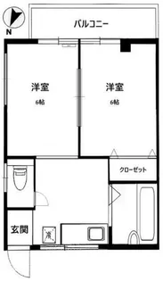 TNハウス 手割引 リノベ シェア可 独立洗面 追炊浴室【3階】の間取り