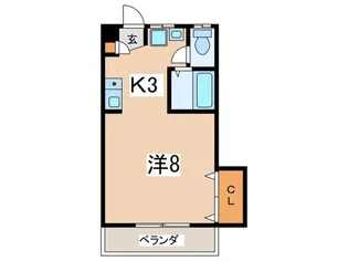 ホワイトスタ-【2階】の間取り