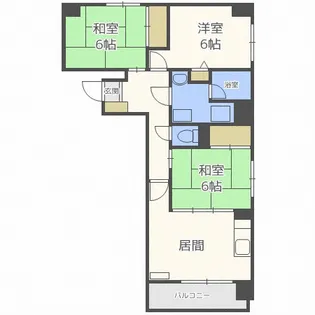 北海道札幌市中央区北七条西24【マンション】の間取り