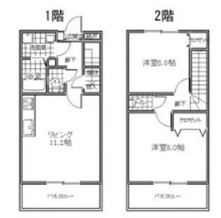 徳島県徳島市北田宮3【一戸建】の間取り
