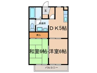 クレール・フジ【1階】の間取り