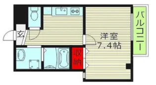 ヴィラナリー放出【2階】の間取り