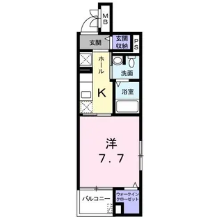 ルミエール長岡京【4階】の間取り