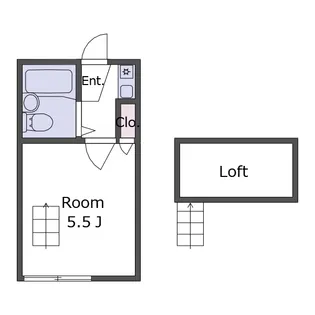 ベルハイツA棟【1階】の間取り