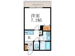 シャルム元田中【1階】の間取り