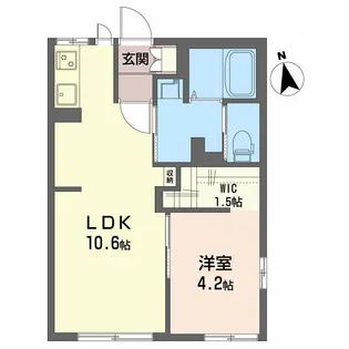 チェリー・ヒルズ A【1階】の間取り