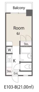 フジマンション末広【2階】の間取り