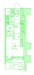 リヴシティ横濱新川町弐番館【7階】の間取り
