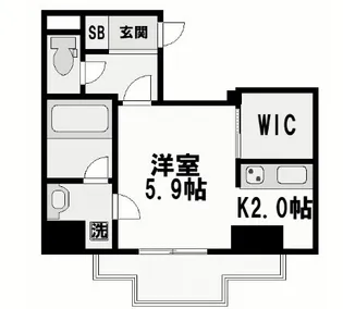 アスヴェル梅田北【4階】の間取り