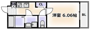 Calm Villege 東田辺(カルムビレッジ東田辺)【3階】の間取り
