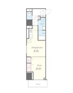 リアン【6階】の間取り