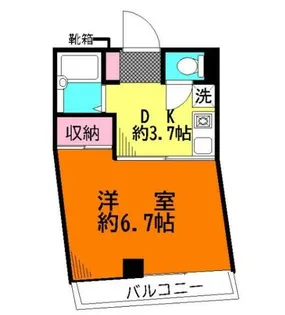 ベルヴィル【3階】の間取り