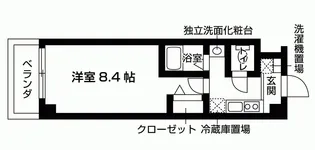 ベルフローラ白鳥【4階】の間取り