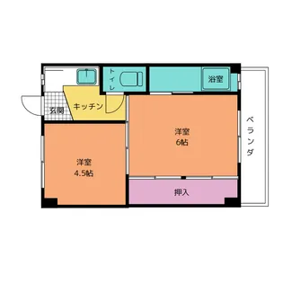 ビレッジハウス松森 2号棟【3階】の間取り