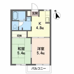 エステートハイム A【2階】の間取り
