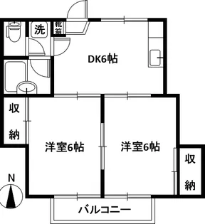 グリーンハイツ【2階】の間取り