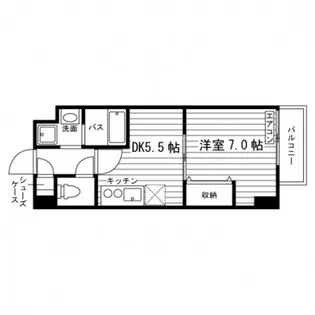 フォレスタ岡山医大東【6階】の間取り