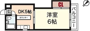 迫マンション【5階】の間取り