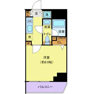 ディアレイシャス横浜吉野町【2階】の間取り
