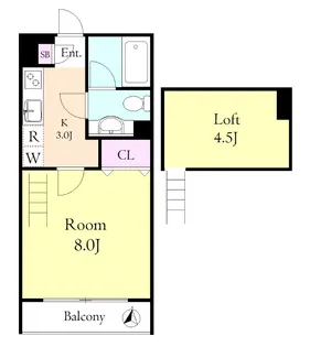 カラコレス2【1階】の間取り