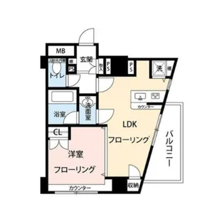 デュオスカーラ品川大井【3階】の間取り