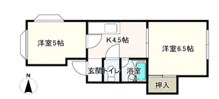 アーバンハイツ土崎A【2階】の間取り