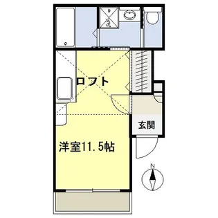 フェアリーハイツK【2階】の間取り