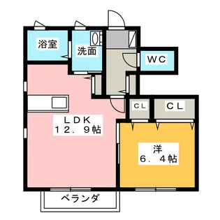 エルノルテ誠和D【1階】の間取り
