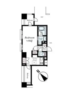 アルカーデンタワー入谷【8階】の間取り