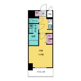S-RESIDENCE熱田一番【6階】の間取り