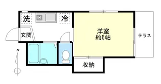 ハイツコスモ【1階】の間取り