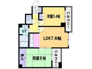 エスティ32【7階】の間取り